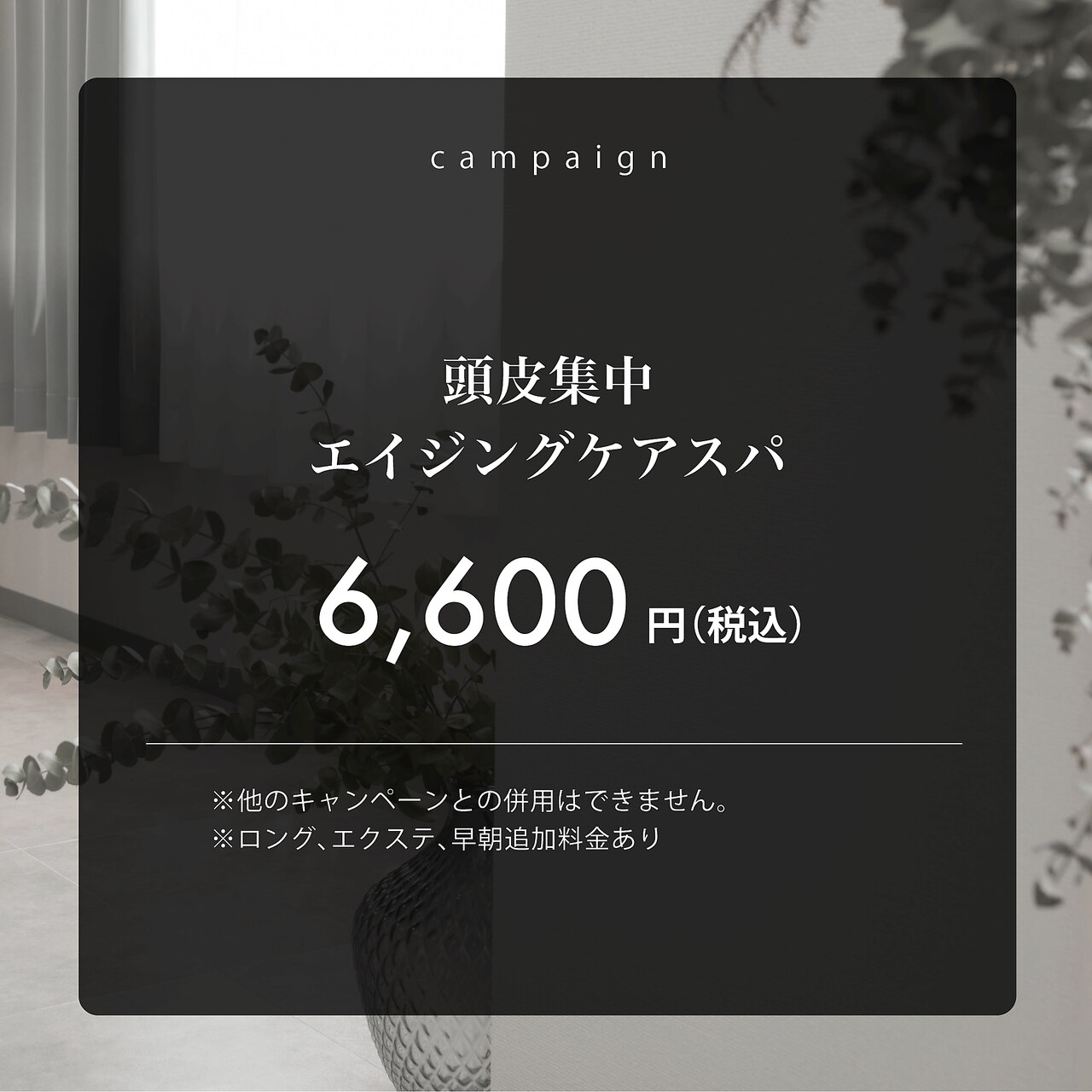 【頭皮が気になる時に】頭皮スッキリ！エイジングスパ