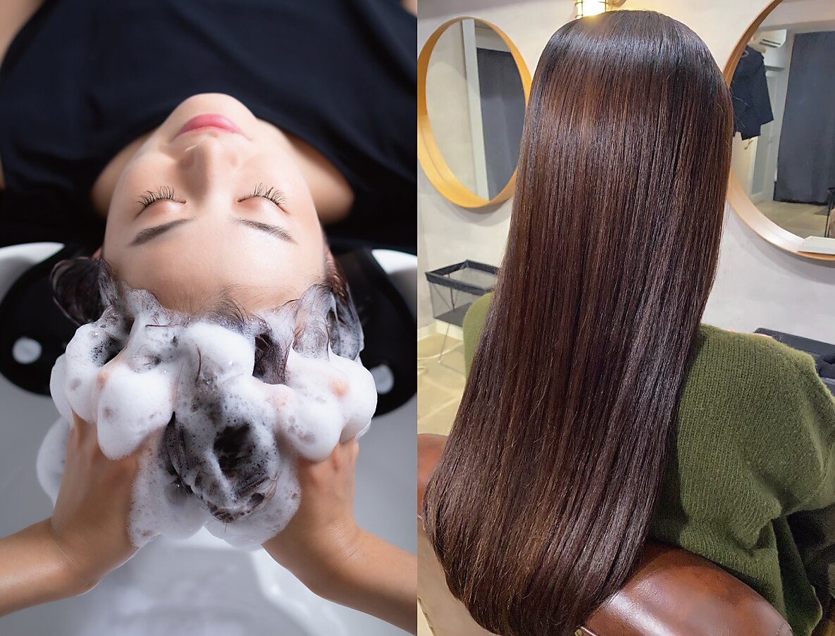 【人気NO.4】まとまるトリートメントシャンプー/ストレート仕上げ